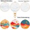 Louise Maelys 3 Set Landscape Embroidery Kits for Beginners with Mountain Sun Moon Pattern,Adults Starter Cross Stitch Kit DIY Needlepoint